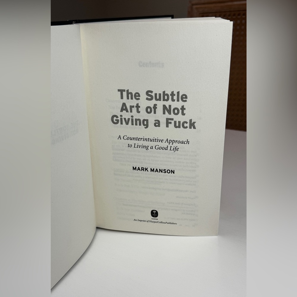 The Subtle Art of Not Giving a F*ck | Book